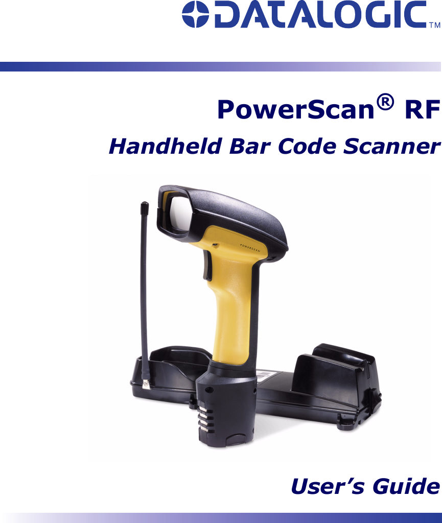 PowerScan® RFHandheld Bar Code ScannerUser’s Guide