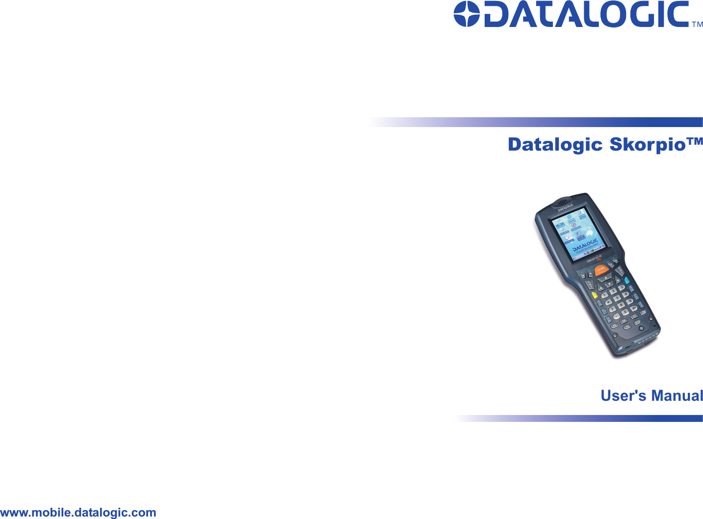 www.mobile.datalogic.comDatalogic Skorpio™User&apos;s Manual