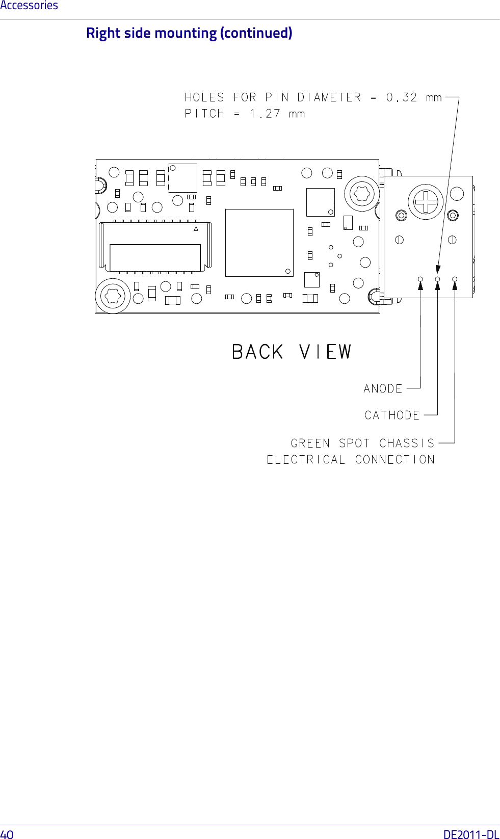 Accessories40DE2011-DLRight side mounting (continued)