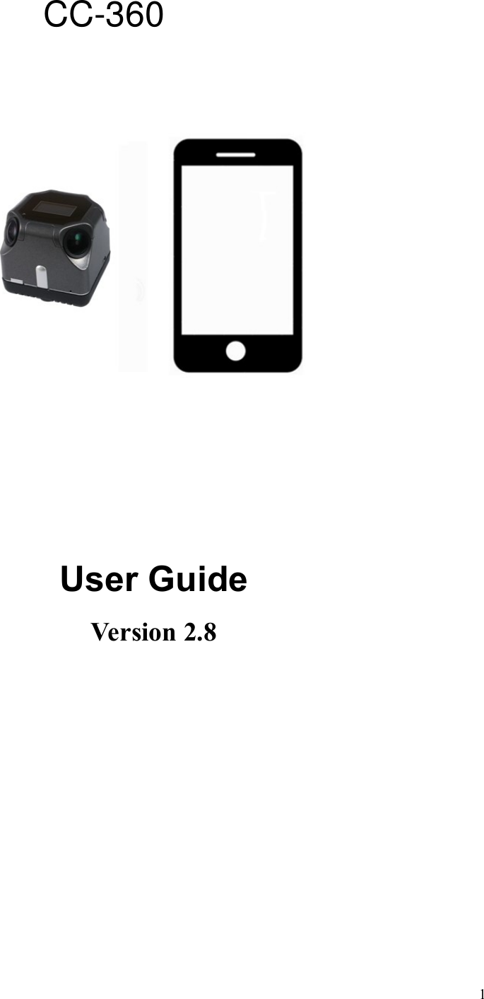 Page 1 of Datavideo Technologies CC360 360-Degree CAMERA User Manual Aleta S1 UM V2 7 ENG