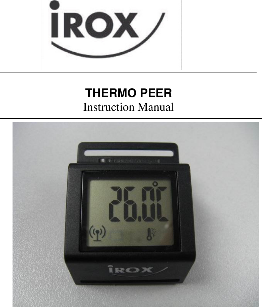      THERMO PEER Instruction Manual   