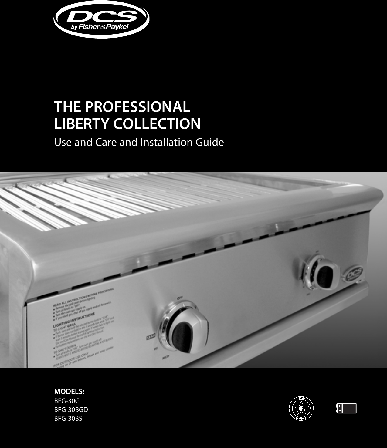 Dcs Gas Grill Bfg 308Gd Users Manual 240309E DCSProLibertycollection