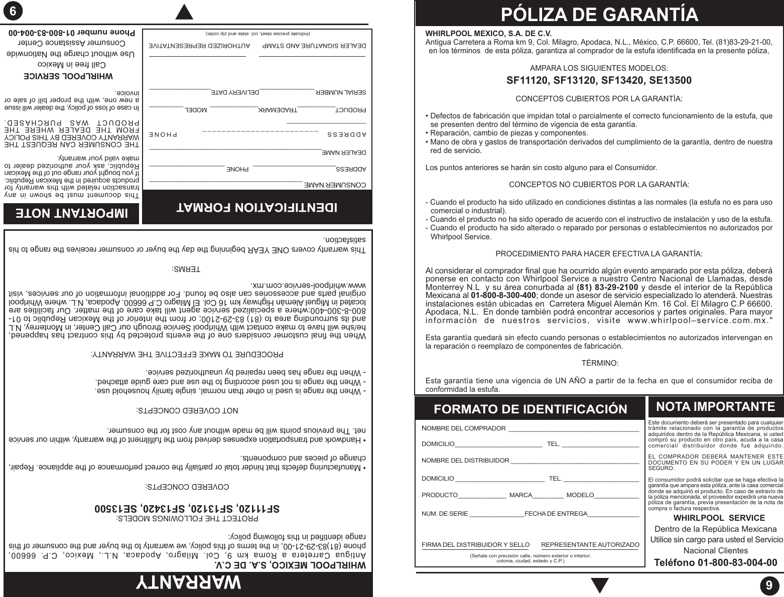 Page 9 of 12 - Dda-Supermatic Dda-Supermatic-Supermatic-Sf11120-Users-Manual- STM00220  Dda-supermatic-supermatic-sf11120-users-manual