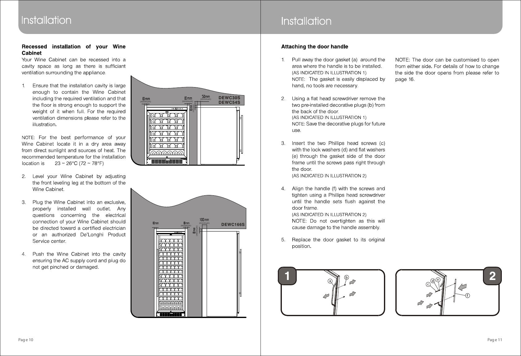 Page 12 of 12 - DeLonghi DEWC30S WGC30 54 166S User Manual  To The 7bcfdea1-738a-4f03-960e-39c32c3325a3