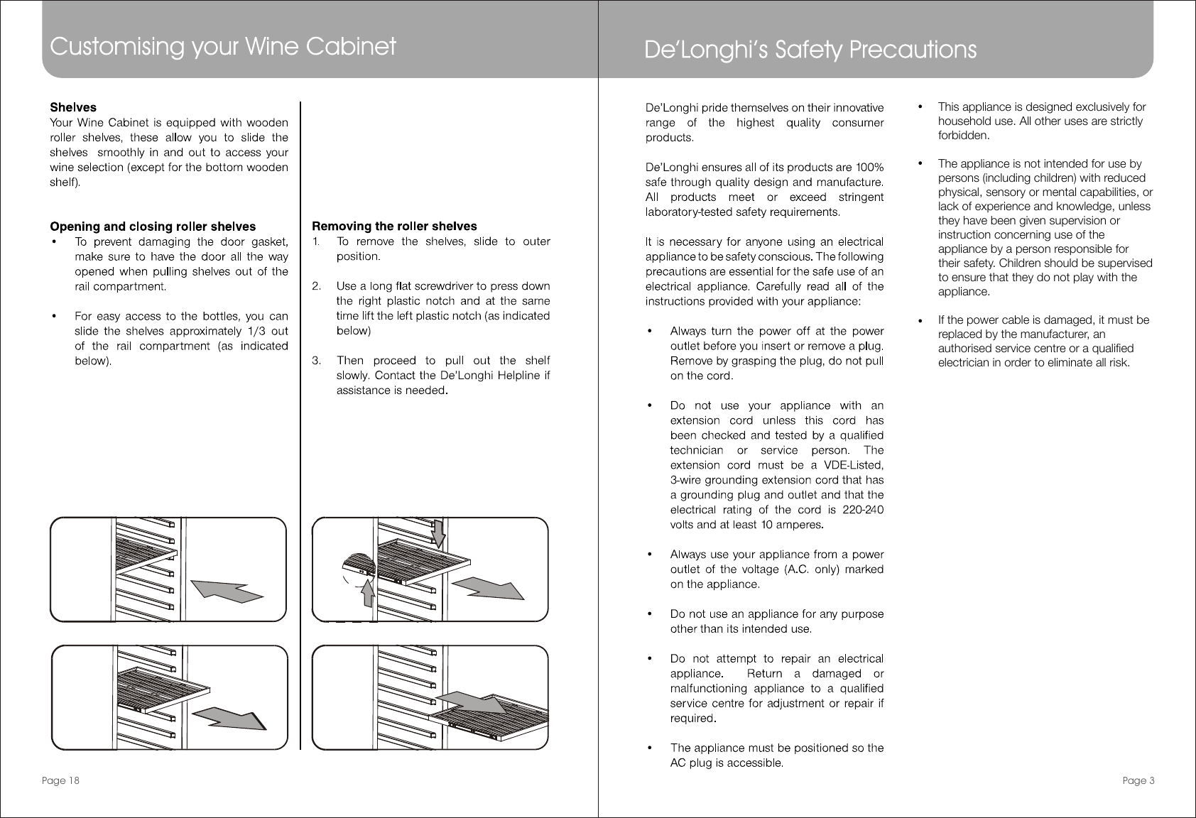 Page 5 of 12 - DeLonghi DEWC30S WGC30 54 166S User Manual  To The 7bcfdea1-738a-4f03-960e-39c32c3325a3