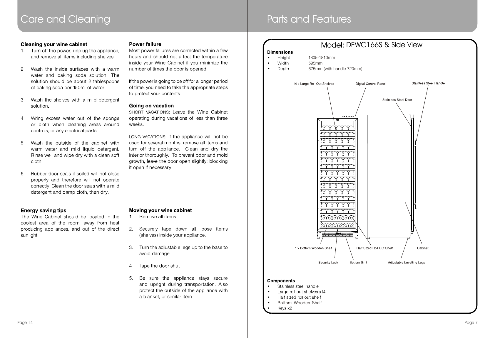 Page 9 of 12 - DeLonghi DEWC30S WGC30 54 166S User Manual  To The 7bcfdea1-738a-4f03-960e-39c32c3325a3