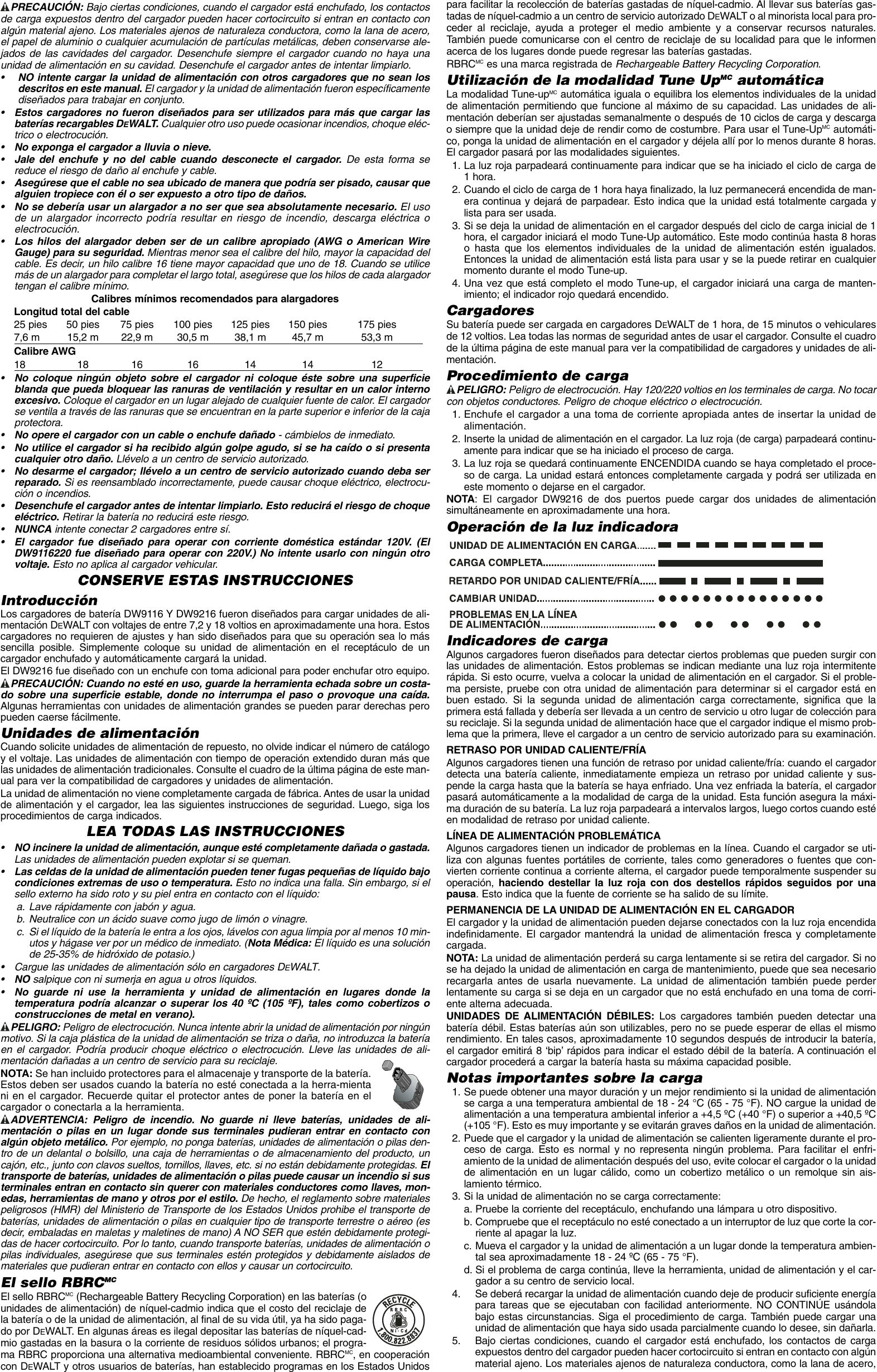 Page 4 of 5 - DeWalt DW9216 DW9116,DW9216 User Manual To The D09c0fbd-1953-4ef6-95f6-2d4e349a91da