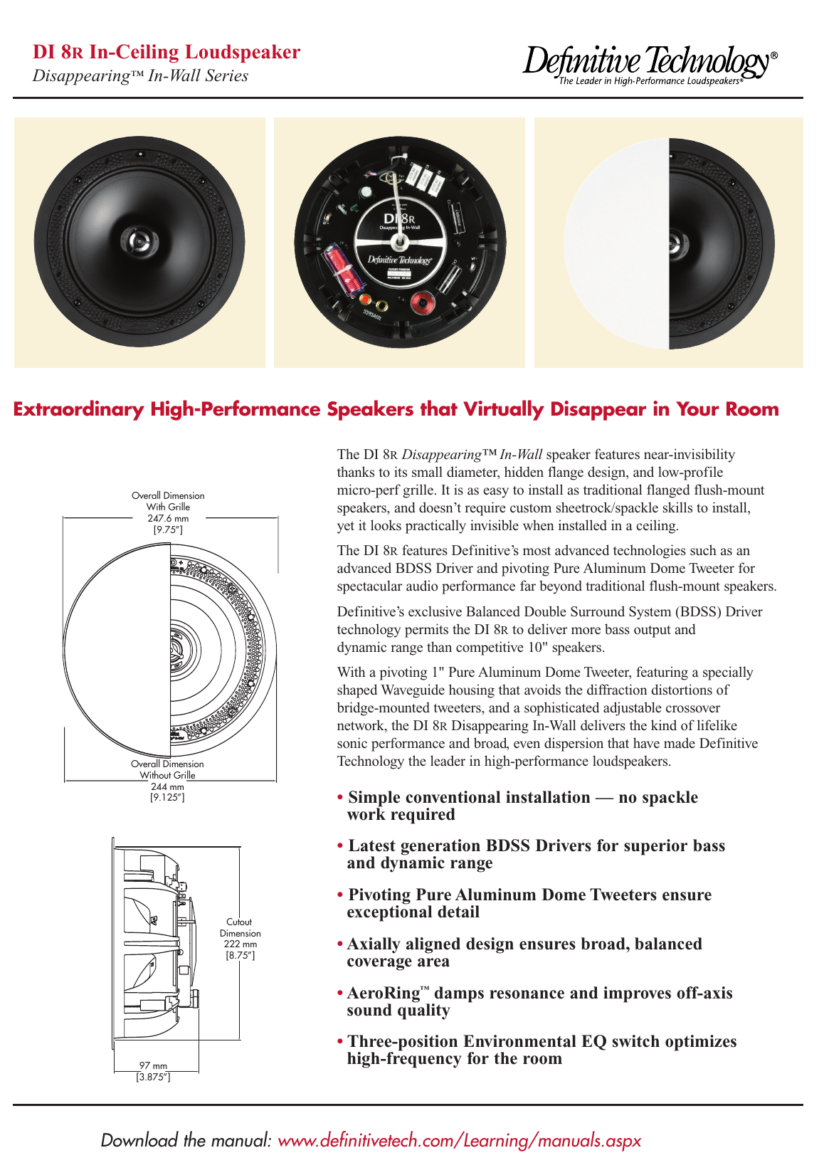 definitive technology di 8r