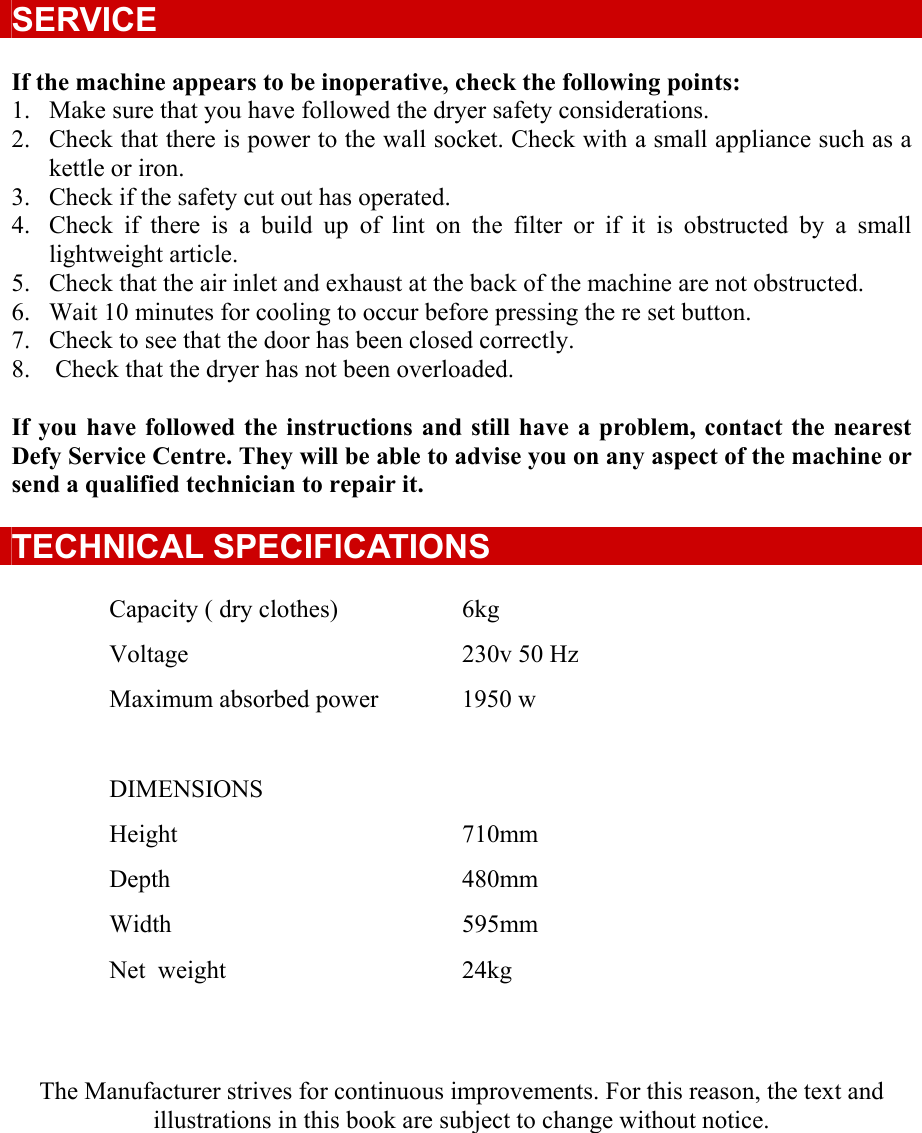 Page 8 of 8 - Defy Defy-Autodry-600-Dryer-Autodry-600-Users-Manual- 2 Installation  Defy-autodry-600-dryer-autodry-600-users-manual