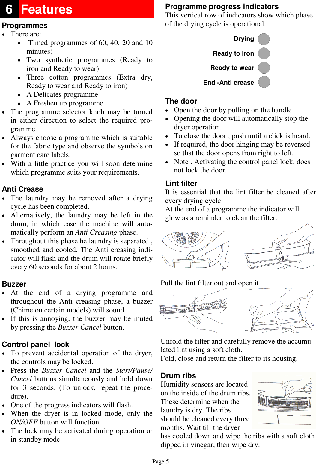 Page 5 of 8 - Defy Defy-Automaid-600-Users-Manual- Autodry Premium 2006 2YW  Defy-automaid-600-users-manual