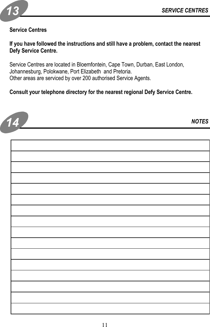 Page 11 of 12 - Defy Defy-Gas-Stove-Ogs148-Users-Manual- Gas Import DAKO OGS148  Defy-gas-stove-ogs148-users-manual
