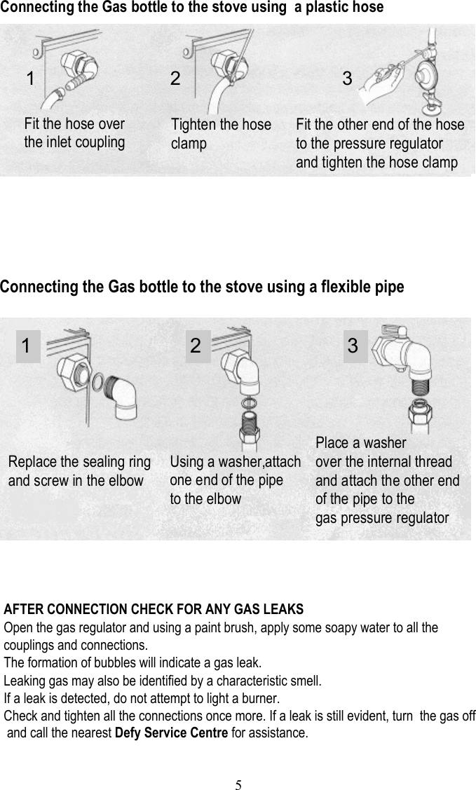 Page 5 of 12 - Defy Defy-Gas-Stove-Ogs148-Users-Manual- Gas Import DAKO OGS148  Defy-gas-stove-ogs148-users-manual