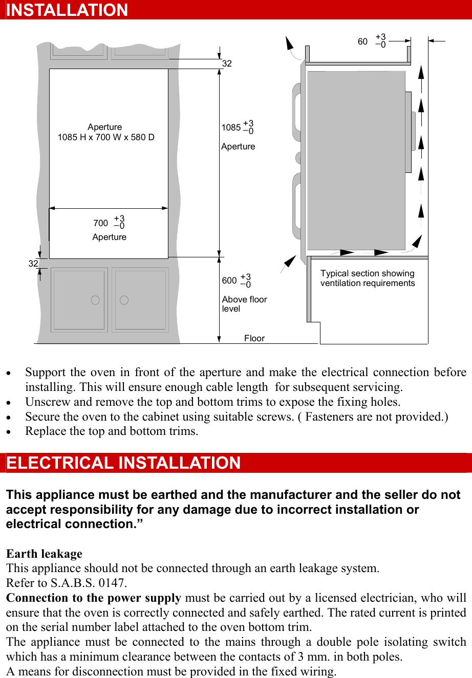 Page 3 of 10 - Defy Defy-Gemini-Cordon-Bleu-Eye-Level-Oven-061-800-Users-Manual- Owner’s Manual  Defy-gemini-cordon-bleu-eye-level-oven-061-800-users-manual