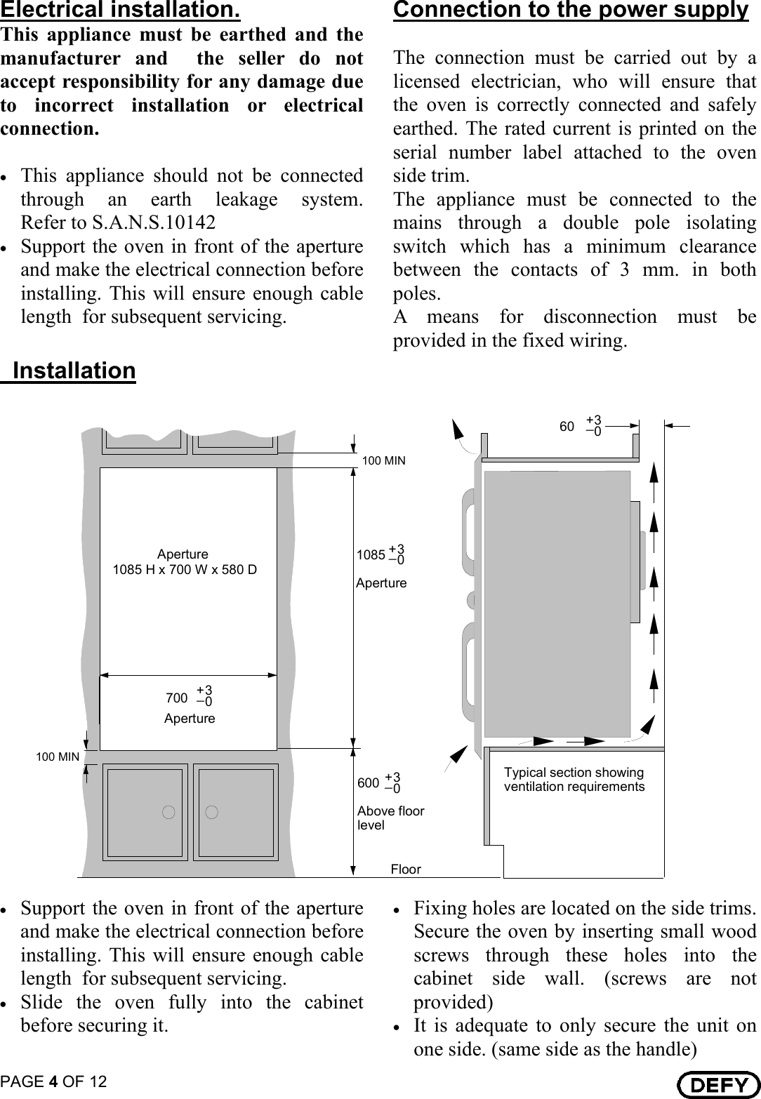 Defy Oven Wiring Diagram Manual