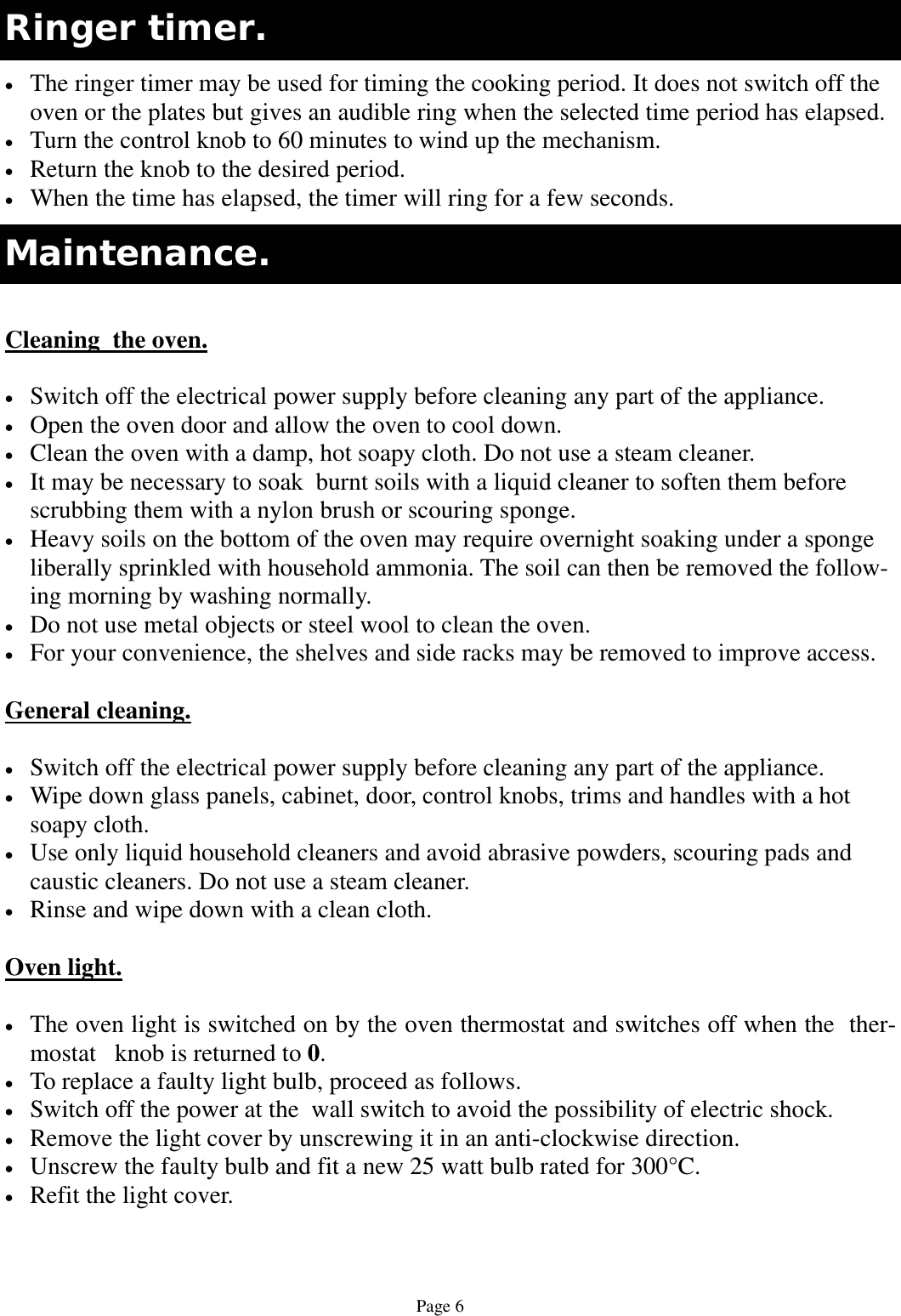 Page 6 of 12 - Defy Defy-Kitchenmaster--In-Sb-Users-Manual- 065 553  In Kitchemaster 2006 2YW Defy-kitchenmaster--in-sb-users-manual