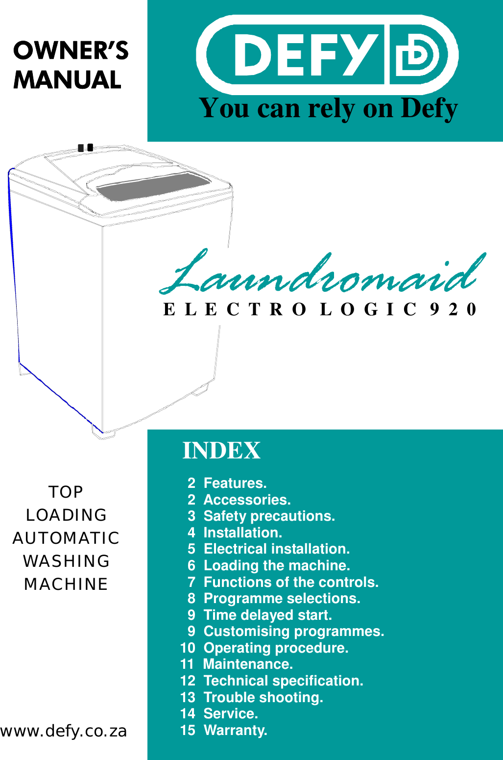 defy laundromaid 920