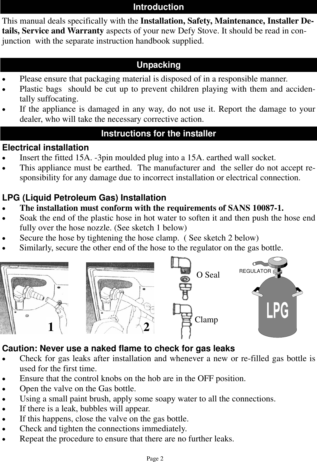 Page 2 of 7 - Defy Defy--Dgs-150-150-Users-Manual- 066 200 DGS150 Glem Gas Insert  Defy--dgs-150-150-users-manual