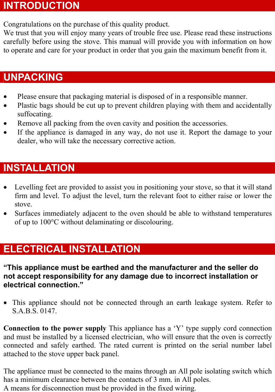 Page 2 of 8 - Defy Defy-Stoves-620-Users-Manual- CONTENTS  Defy-stoves-620-users-manual