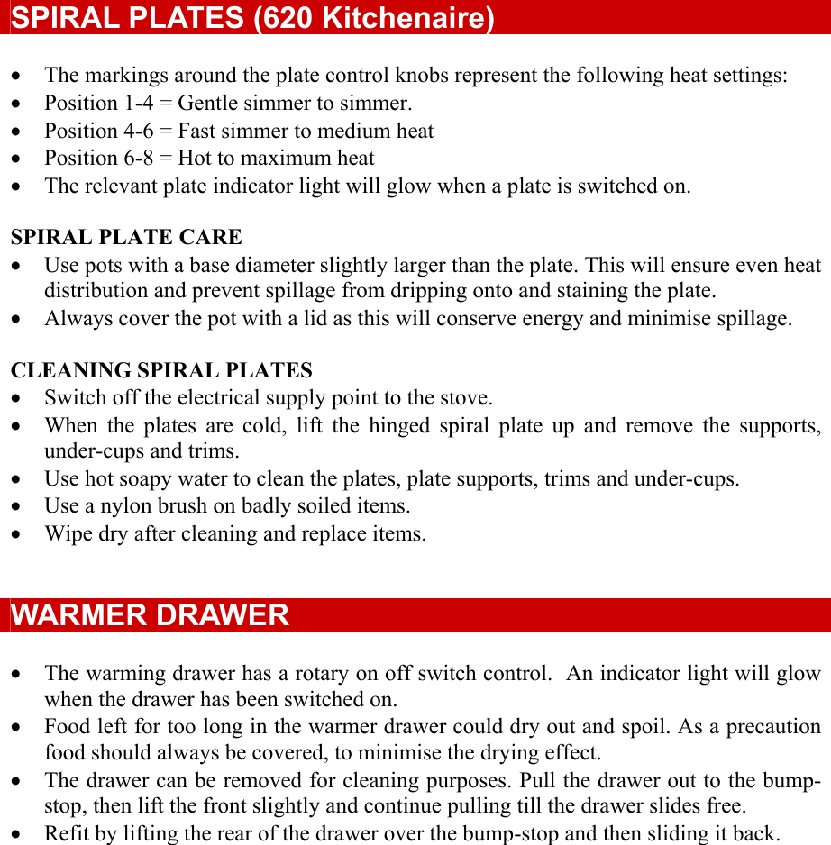 Page 6 of 8 - Defy Defy-Stoves-620-Users-Manual- CONTENTS  Defy-stoves-620-users-manual