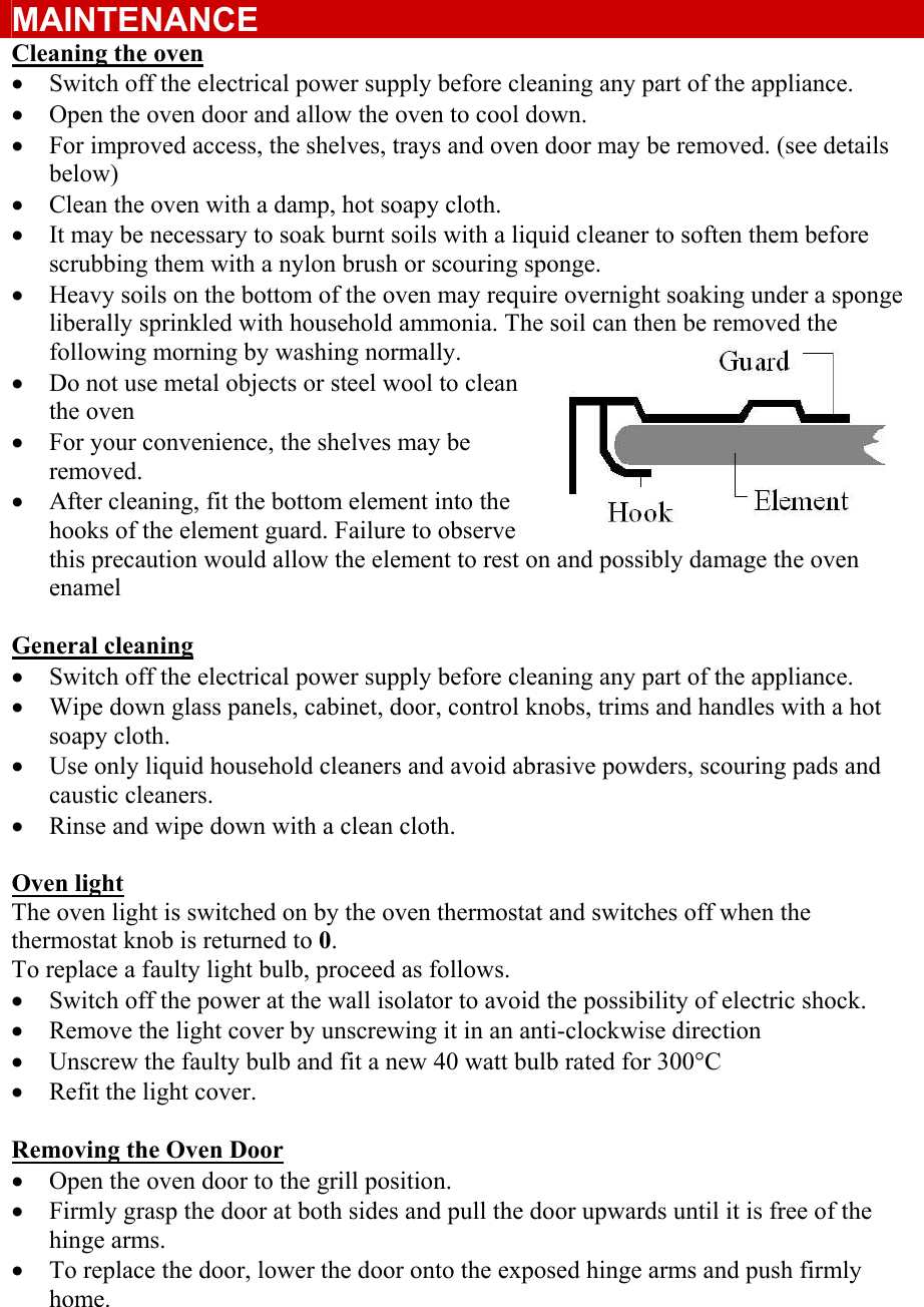 Page 7 of 8 - Defy Defy-Stoves-620-Users-Manual- CONTENTS  Defy-stoves-620-users-manual