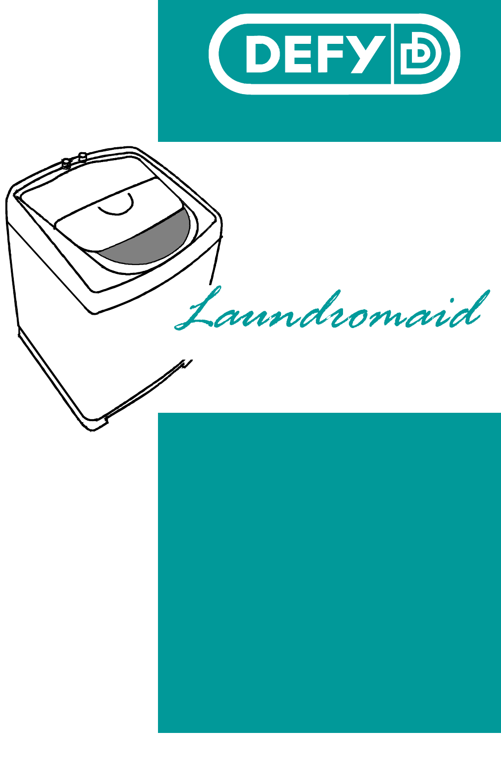 defy laundromaid 1300 washing machine