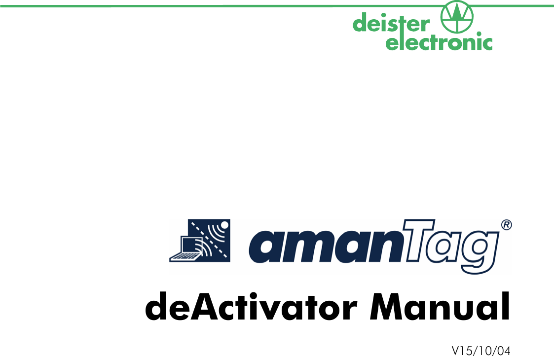                      deActivator Manual  V15/10/04
