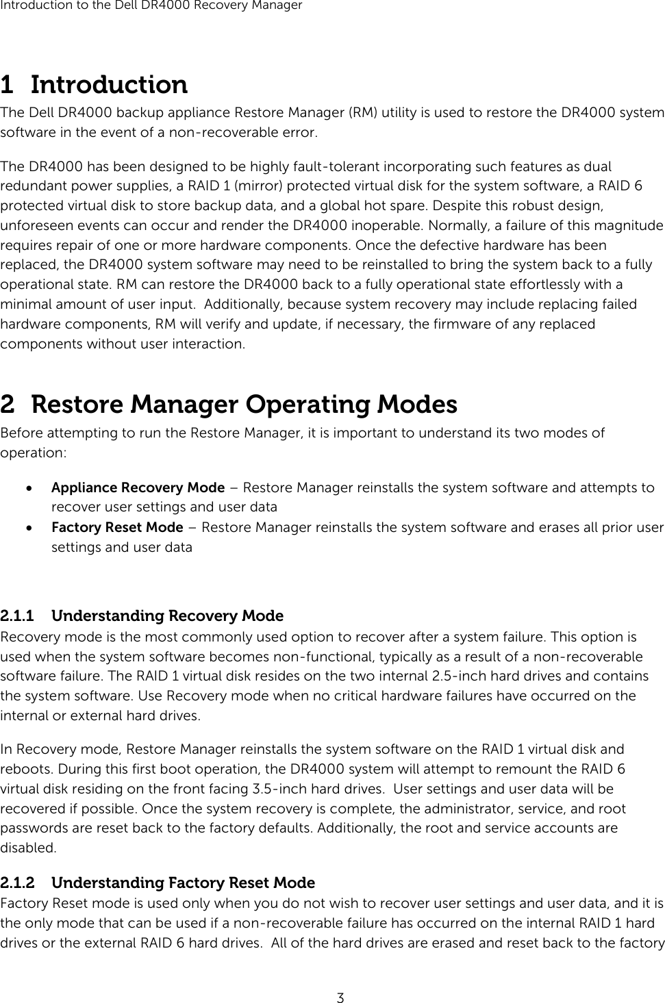 Page 3 of 6 - Dell Introduction To The DR4000 Restore Manager  1508079063dell-dr4000 User's Guide En-us