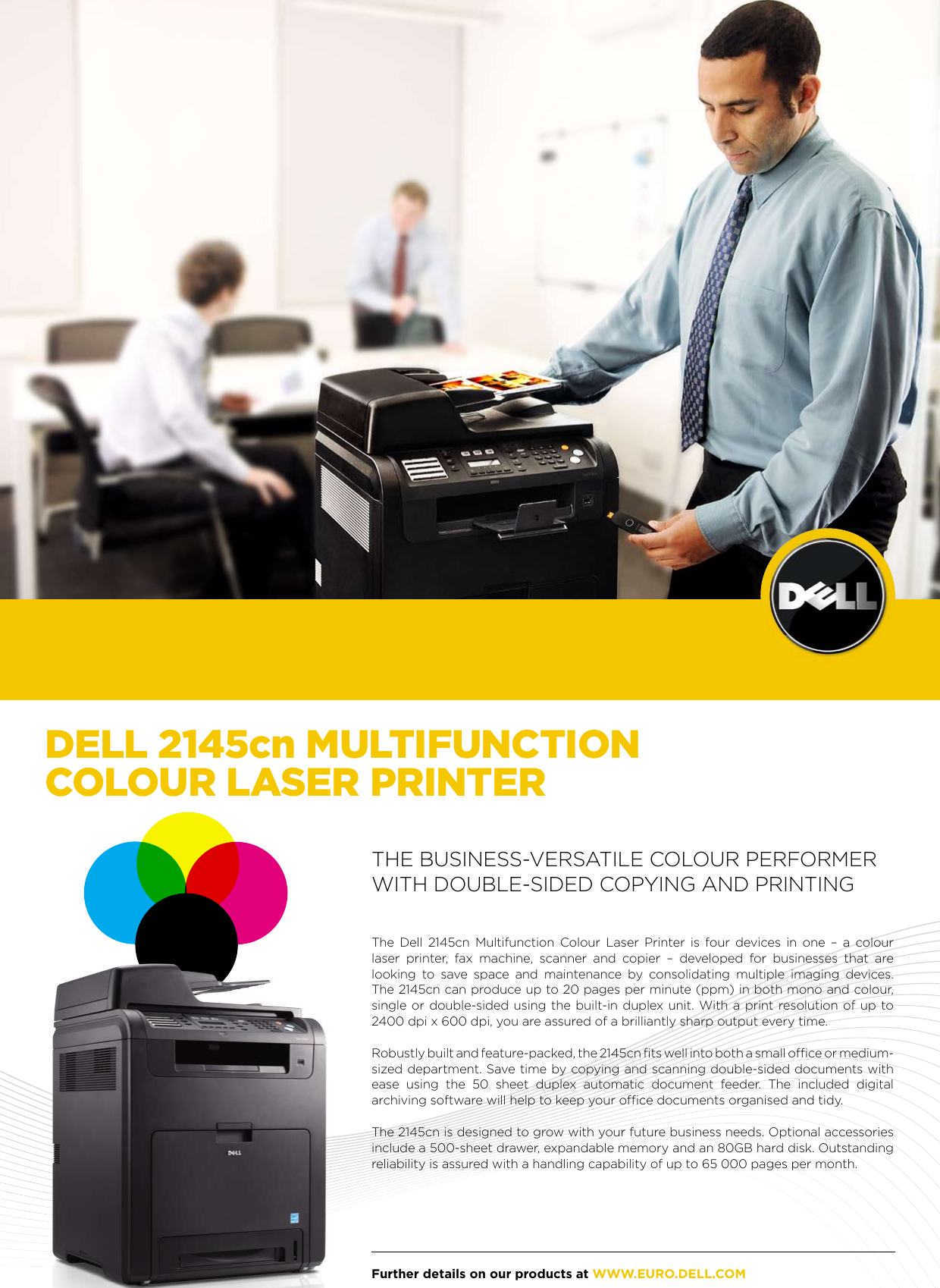 Page 1 of 4 - Dell 2145cn User Manual  To The 48554cbe-e282-42cc-8fec-03c731580935
