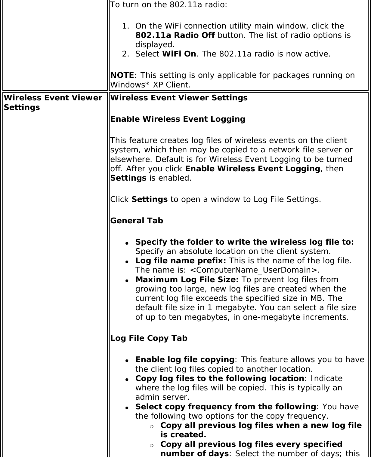 Page 139 of Dell 625ANXH Intel Centrino Advanced-N+WiMax 6250 User Manual 