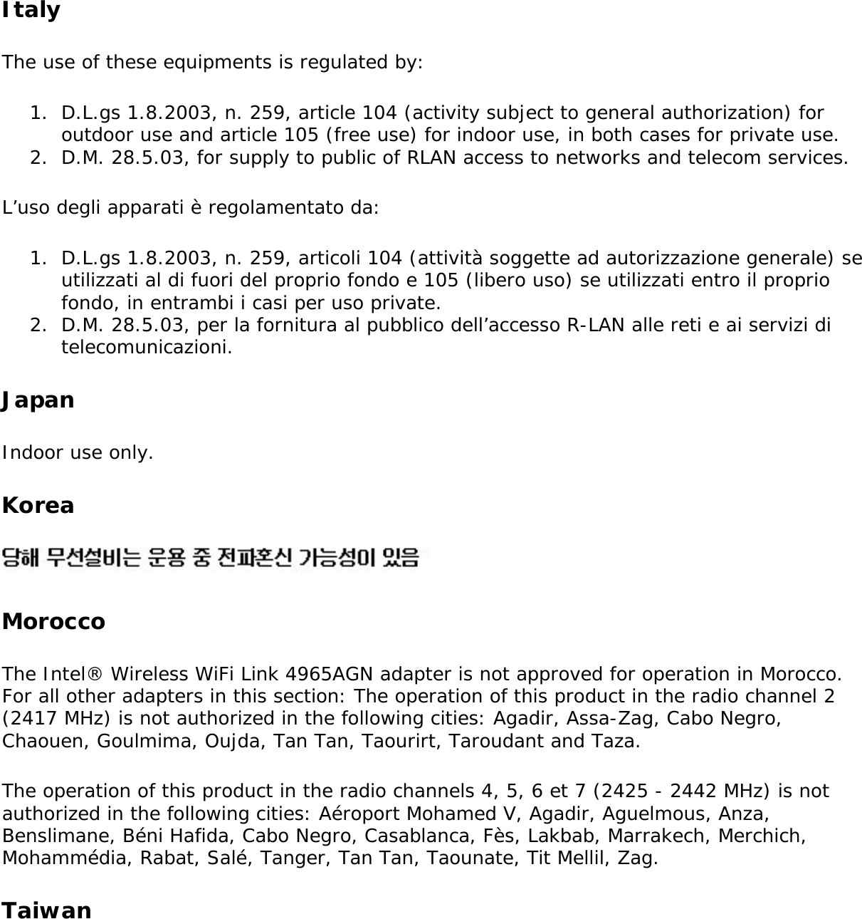 Page 249 of Dell 625ANXH Intel Centrino Advanced-N+WiMax 6250 User Manual 