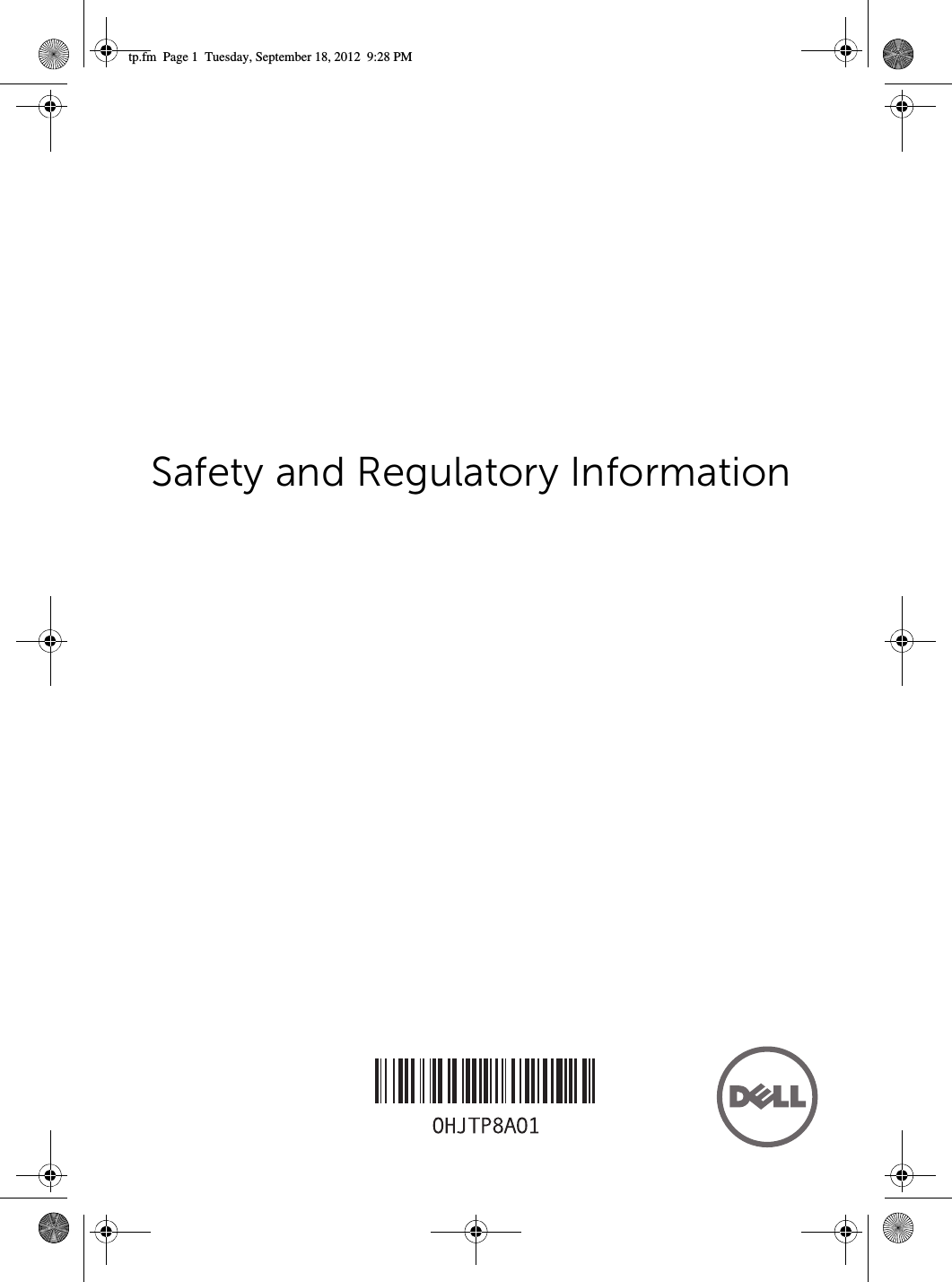 Safety and Regulatory Information tp.fm  Page 1  Tuesday, September 18, 2012  9:28 PM