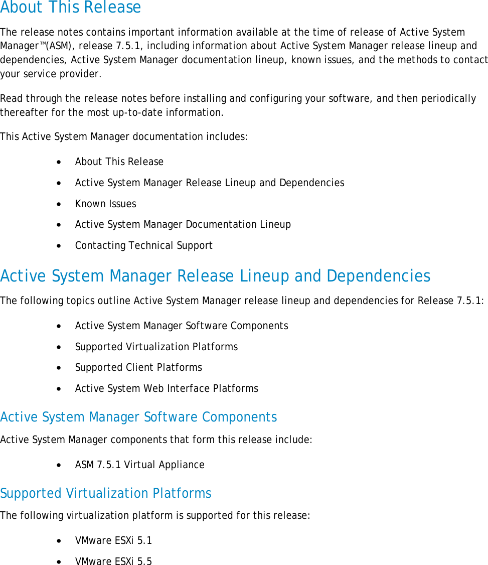 Page 4 of 11 - Dell Dell-Active-System-Manager-Version-7-5-Owners-Manual- Active System Manager Version 7.5.1 Release Notes  Dell-active-system-manager-version-7-5-owners-manual