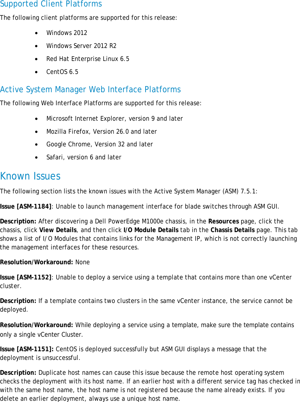 Page 5 of 11 - Dell Dell-Active-System-Manager-Version-7-5-Owners-Manual- Active System Manager Version 7.5.1 Release Notes  Dell-active-system-manager-version-7-5-owners-manual