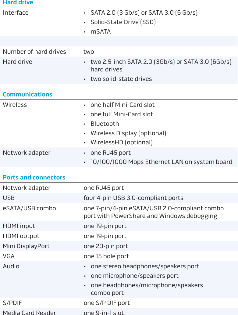 Page 3 of 8 - Dell Dell-Alienware-M17X-R4-Early-2012-Specifications- Alienware M17x R4 Specifications (Accessibility Compliant)  Dell-alienware-m17x-r4-early-2012-specifications
