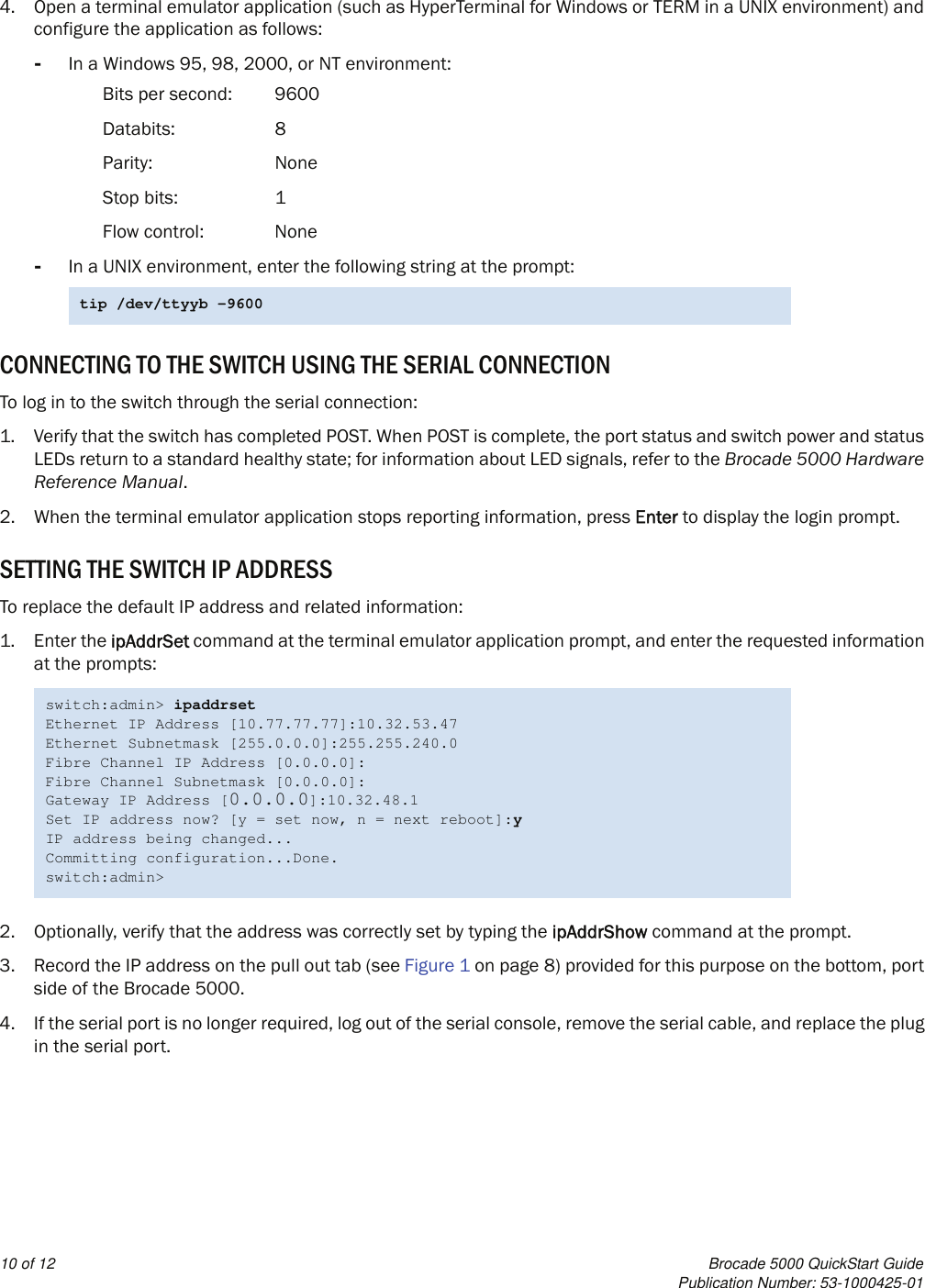 Page 8 of 10 - Dell Dell-Brocade-300-Quick-Start-Guide- Brocade 300 QuickStart Guide  Dell-brocade-300-quick-start-guide