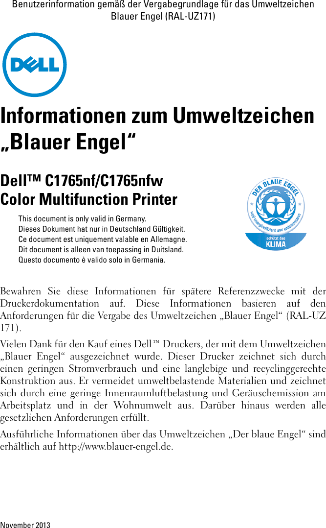 dell c1765nfw color mfp