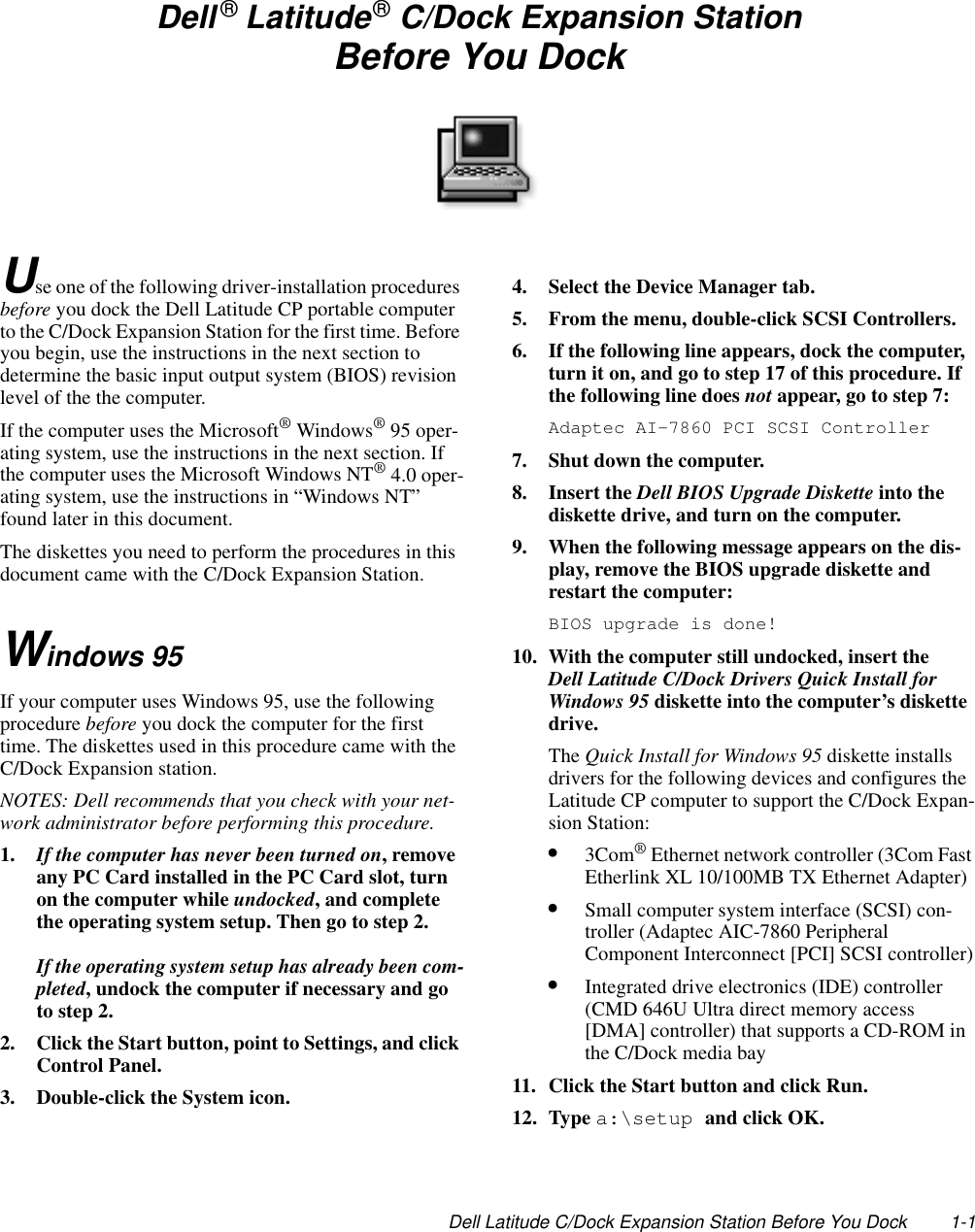 Dell C Dock Expansion Station Quick Reference Guide Latitude C/Dock ...