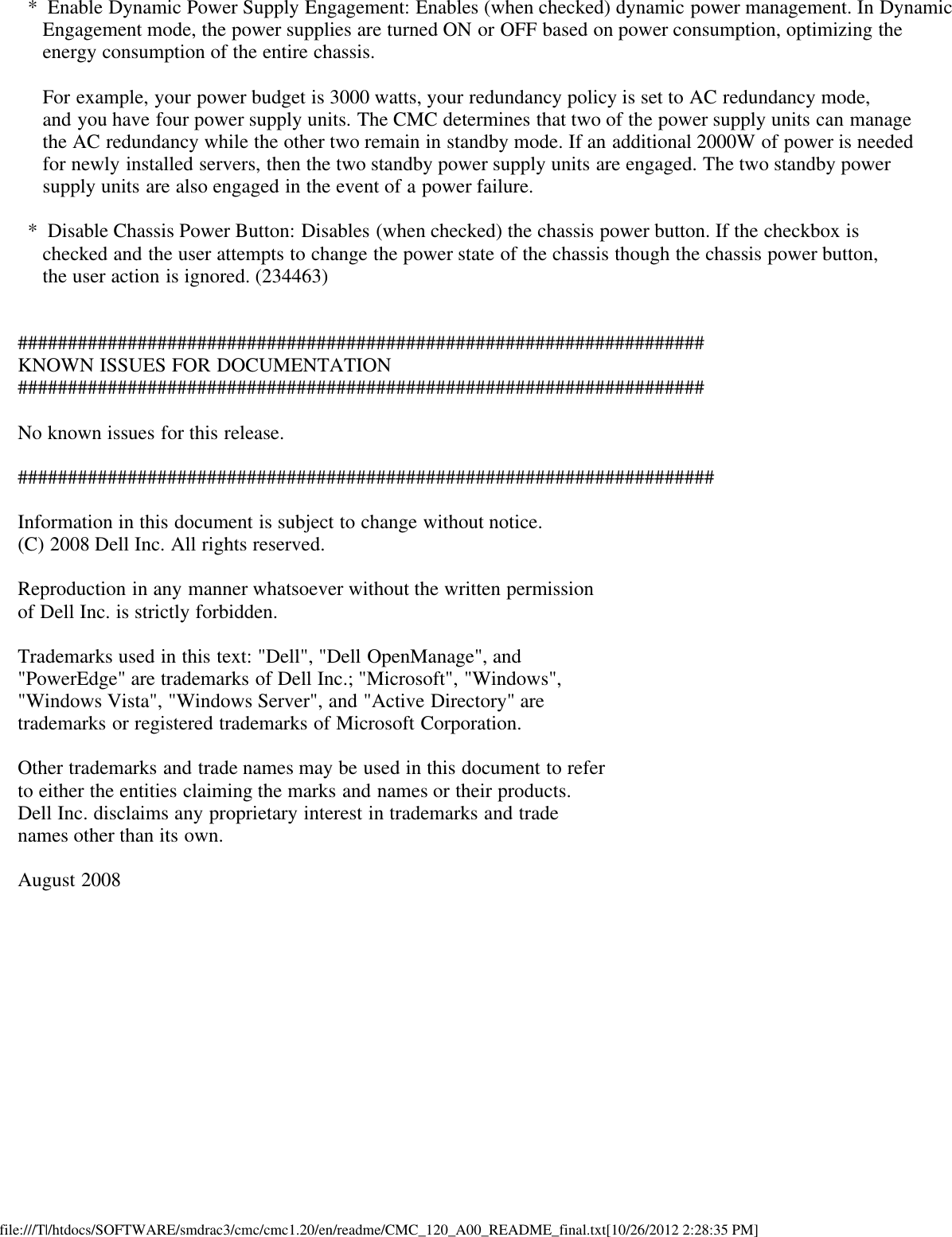 Page 10 of 10 - Dell Dell-Chassis-Management-Controller-Version-1-2-Owners-Manual- Chassis Management Controller Version 1.2 Readme  Dell-chassis-management-controller-version-1-2-owners-manual