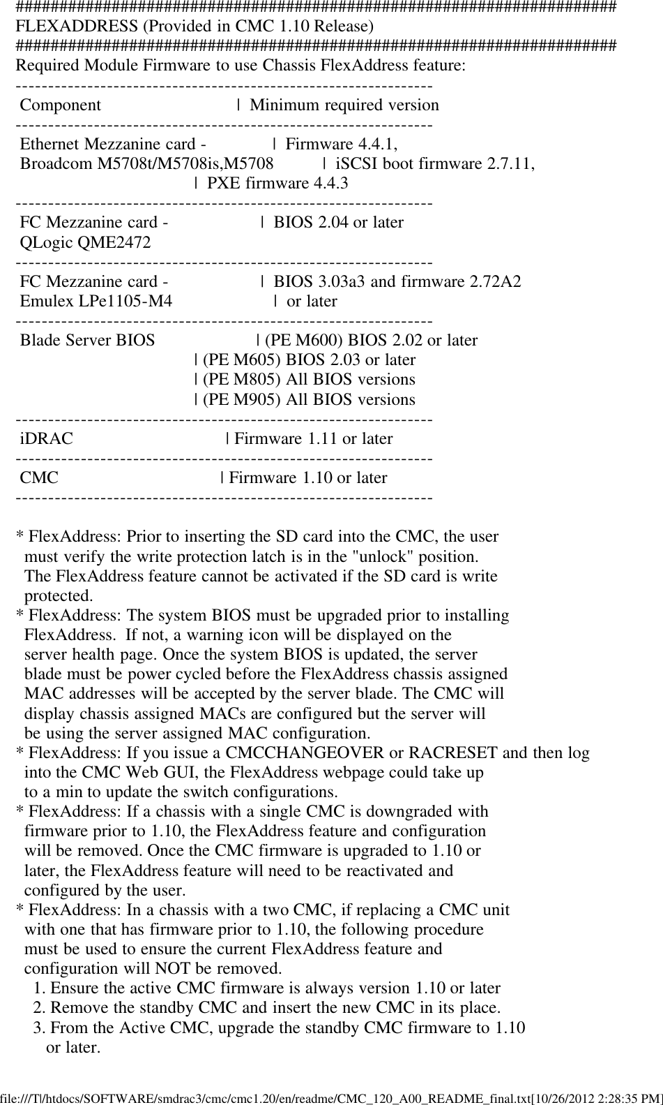 Page 3 of 10 - Dell Dell-Chassis-Management-Controller-Version-1-2-Owners-Manual- Chassis Management Controller Version 1.2 Readme  Dell-chassis-management-controller-version-1-2-owners-manual