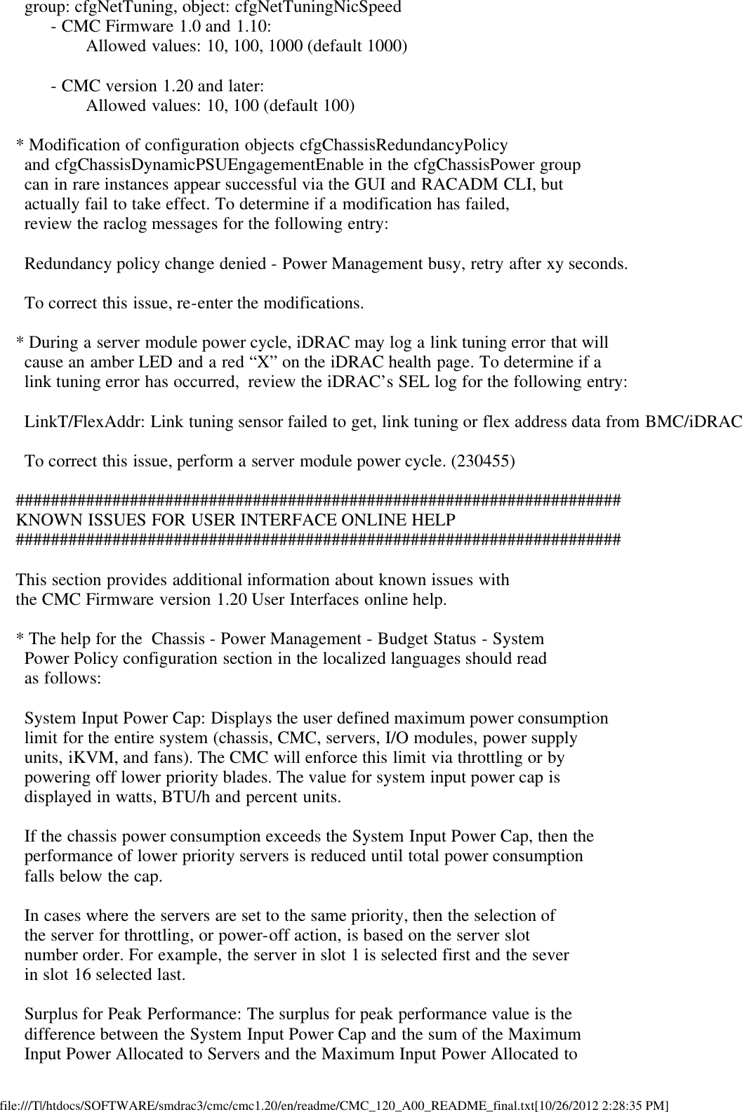 Page 7 of 10 - Dell Dell-Chassis-Management-Controller-Version-1-2-Owners-Manual- Chassis Management Controller Version 1.2 Readme  Dell-chassis-management-controller-version-1-2-owners-manual