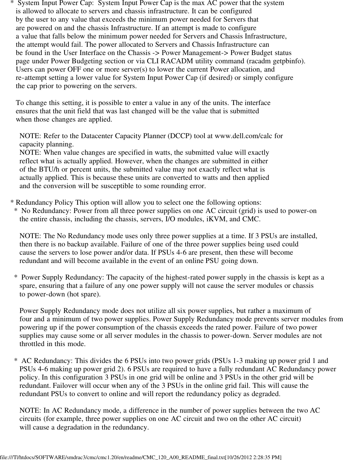 Page 9 of 10 - Dell Dell-Chassis-Management-Controller-Version-1-2-Owners-Manual- Chassis Management Controller Version 1.2 Readme  Dell-chassis-management-controller-version-1-2-owners-manual