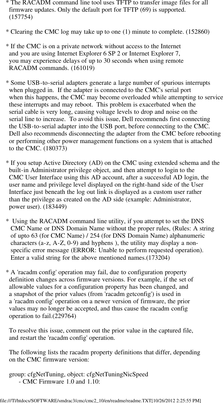 Page 5 of 9 - Dell Dell-Chassis-Management-Controller-Version-2-1-Owners-Manual- Chassis Management Controller Version 2.1 Readme  Dell-chassis-management-controller-version-2-1-owners-manual