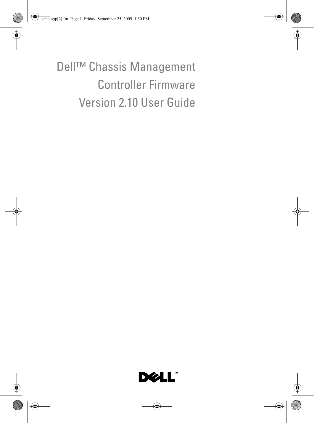 Dell Chassis Management Controller Version 2 1 Users Manual 2.1 User's