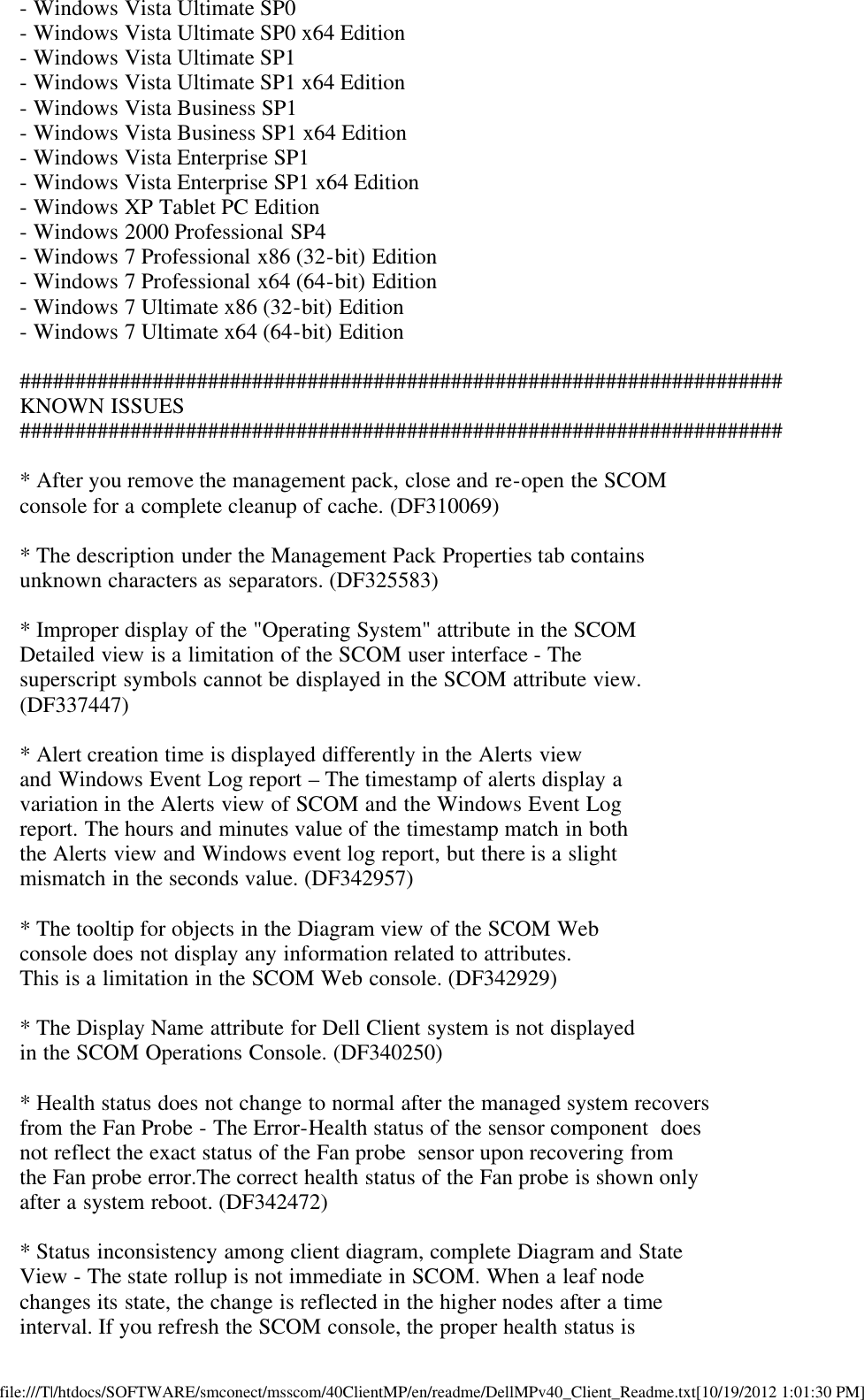 Page 4 of 5 - Dell Dell-Client-Management-Pack-Version-4-0-For-Microsoft-System-Center-Operations-Manager-Owners-Manual- Client Management Pack Version 4.0 For Microsoft System Center Operations Manager Readme - Dell-client-management-pack-version-4-0-for-microsoft-system-center-operations-manager-owners-manual