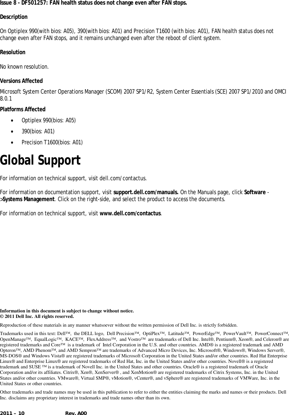 Page 6 of 6 - Dell Dell-Client-Management-Pack-Version-4-1-For-Microsoft-System-Center-Operations-Manager-Owners-Manual- Client Management Pack Version 4.1 For Microsoft System Center Operations Manager Release Notes  Dell-client-management-pack-version-4-1-for-microsoft-system-center-operations-manager-owners-manual