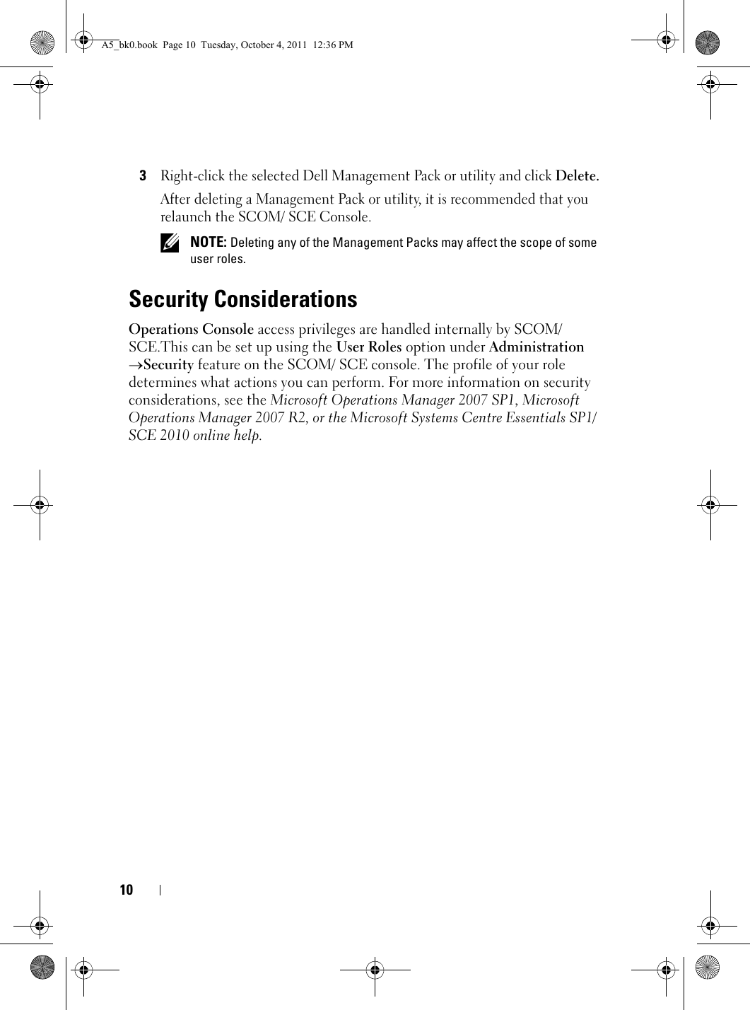 Page 10 of 10 - Dell Dell-Client-Management-Pack-Version-4-1-For-Microsoft-System-Center-Operations-Manager-Owners-Manual- Client Management Pack Version 4.1 For Microsoft System Center Operations Manager Installation Guide  Dell-client-management-pack-version-4-1-for-microsoft-system-center-operations-manager-owners-manual