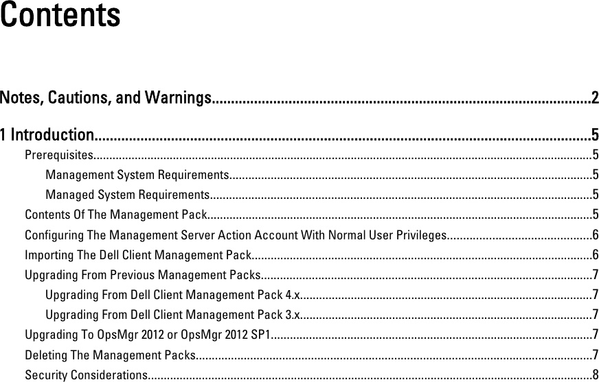 Page 3 of 8 - Dell Dell-Client-Management-Pack-Version-5-0-For-Microsoft-System-Center-Operations-Manager-Quick-Start-Guide- Client Management Pack Version 5.0 For Microsoft System Center Operations Manager Installation Guide  Dell-client-management-pack-version-5-0-for-microsoft-system-center-operations-manager-quick-start-guide