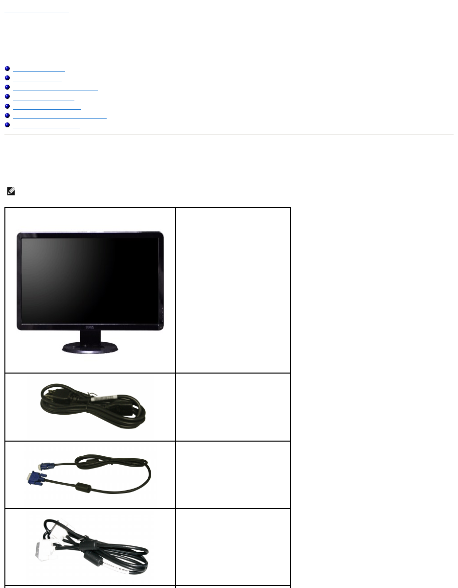 Dell Computer Monitor S2409W Users Manual User Guide Operating Instructions