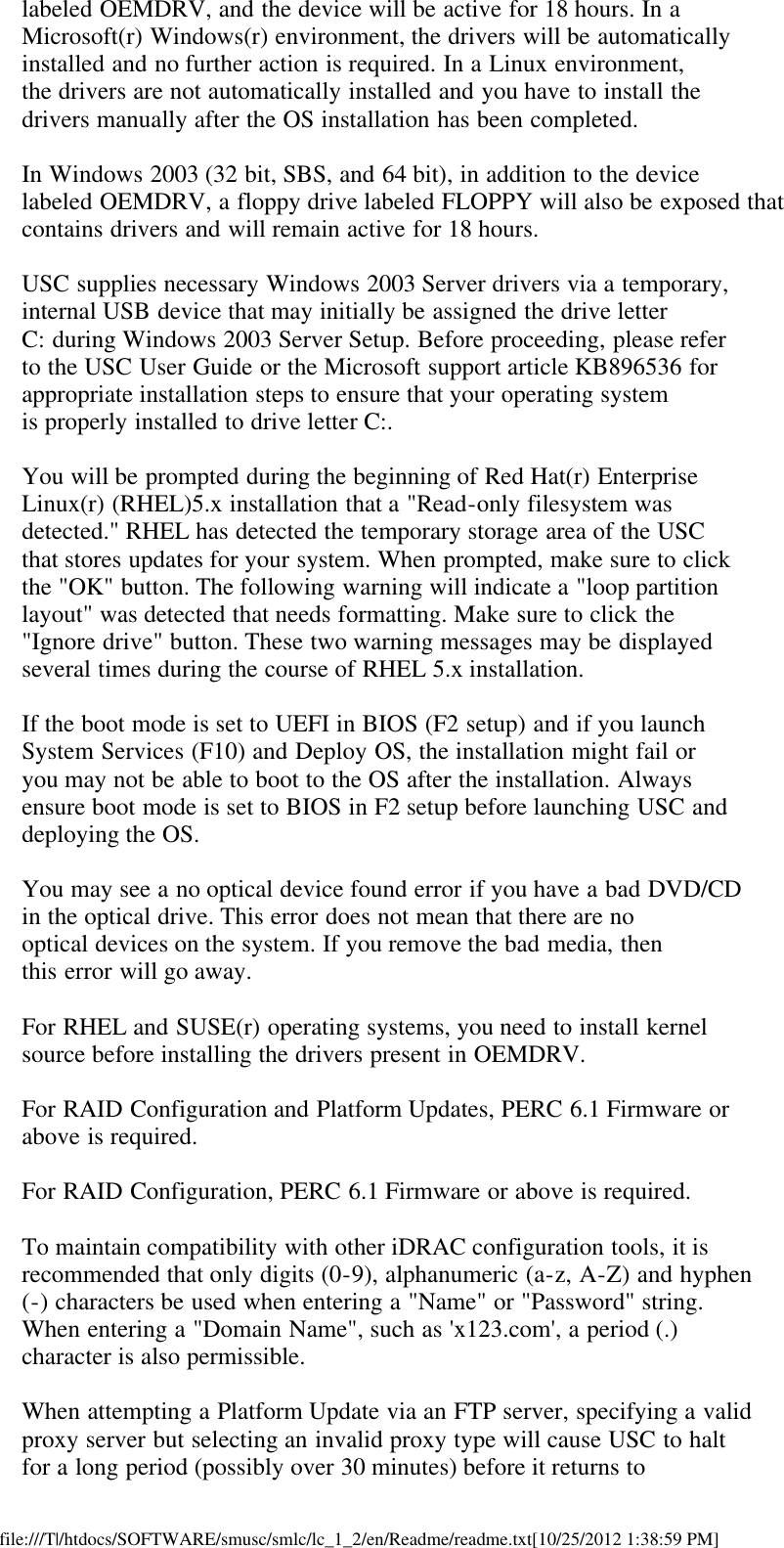 Page 3 of 5 - Dell Dell-Dell-Lifecycle-Controller-1-2-Read-Me- Lifecycle Controller 1.2 Readme  Dell-dell-lifecycle-controller-1-2-read-me