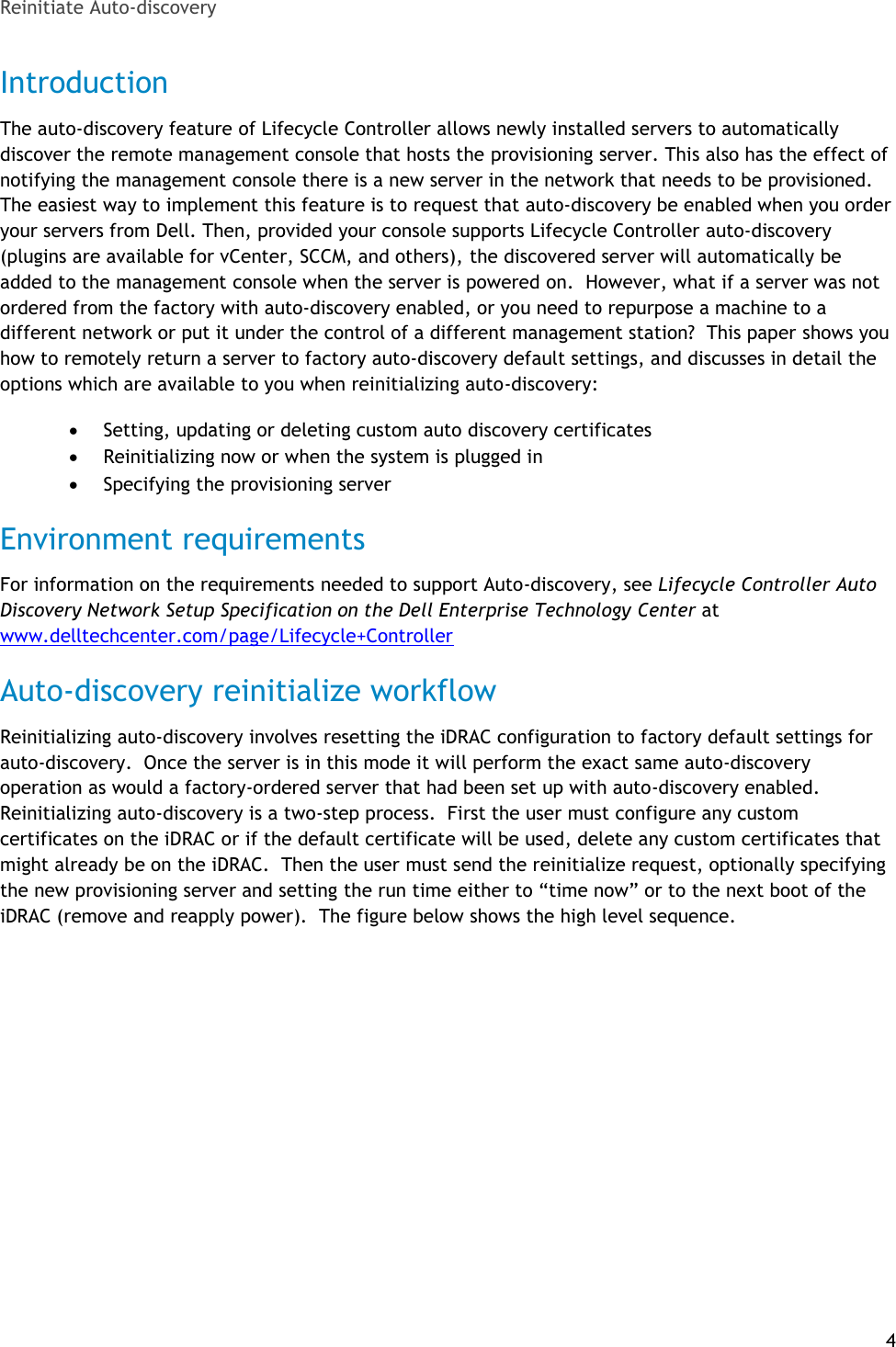 Page 4 of 12 - Dell Dell-Dell-Lifecycle-Controller-1-2-White-Paper- Re-initiate Auto Discovery  Dell-dell-lifecycle-controller-1-2-white-paper